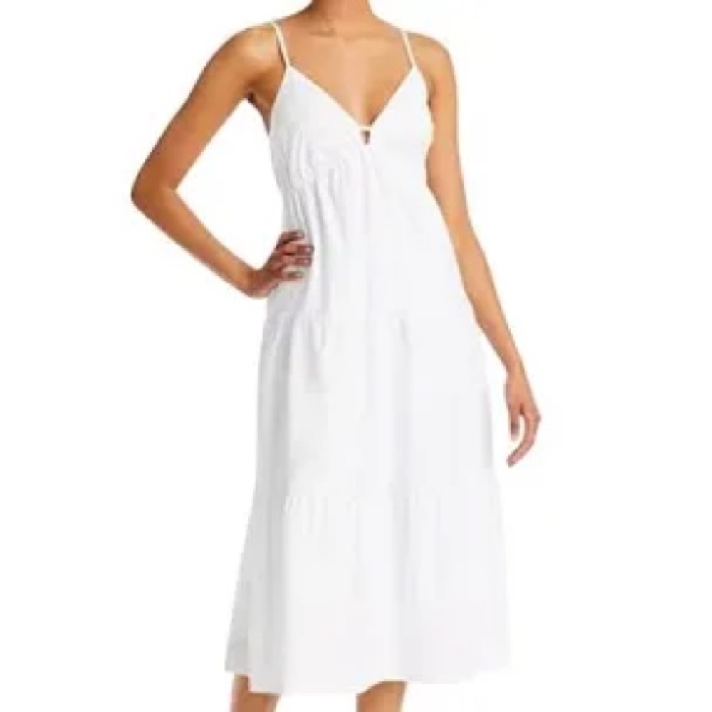 Rails ECO Collection Avril White Sleeveless Midi Dress size Small NWT